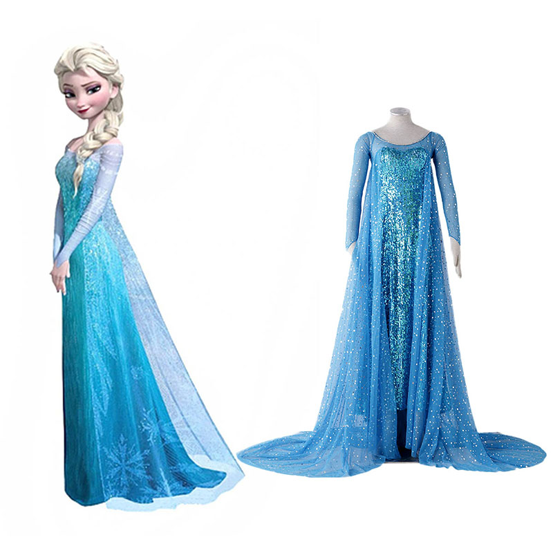 Frozen Elsa 1 Blau Cosplay Kostüme Germany