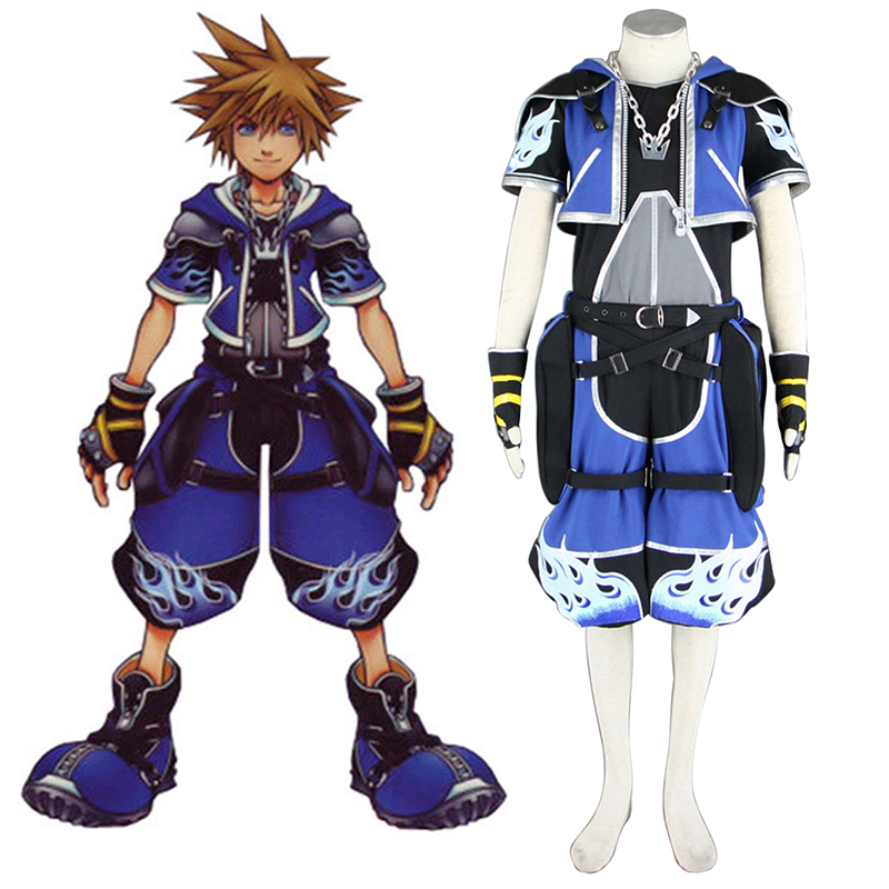 Kingdom Hearts Sora 2 Blau Cosplay Kostüme Germany