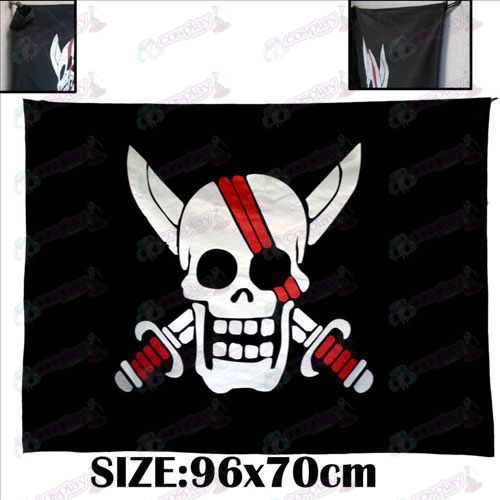 One Piece Zubehör Festschrift rote Haare Piraten Piratenflagge