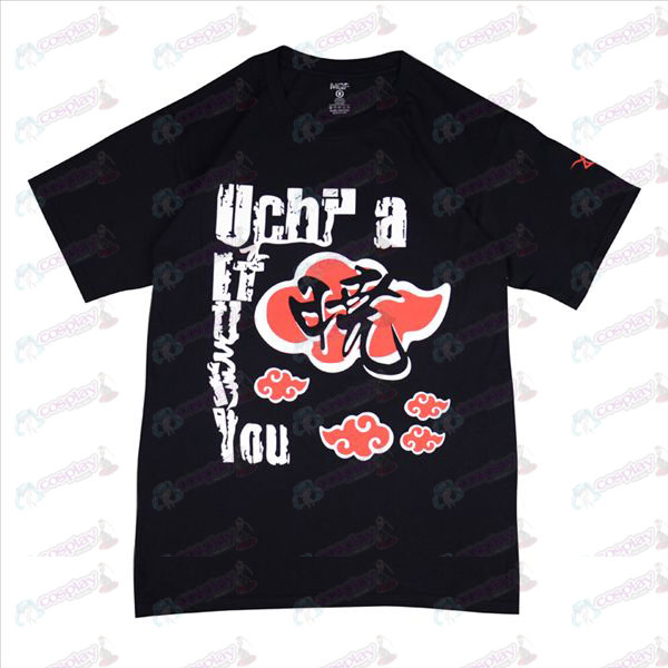 Naruto Red Cloud T-Shirt (schwarz)