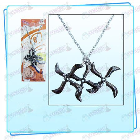 Naruto Darts drei geladenen Halskette (Schwarz)