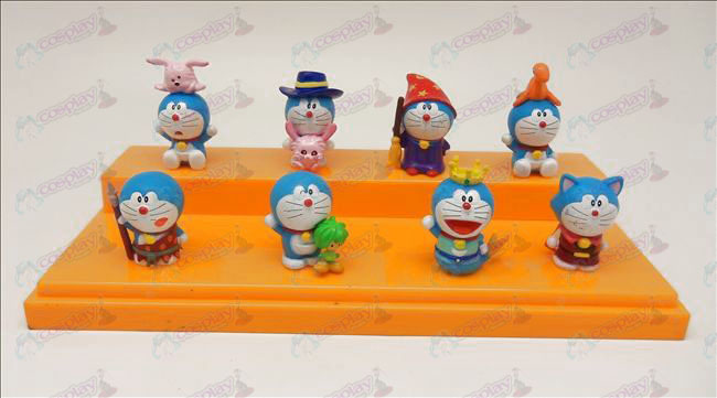 Acht Doraemon Puppe Ornamente
