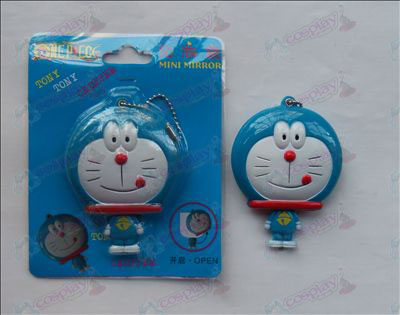 Doraemon Zunge leckt Spiegel