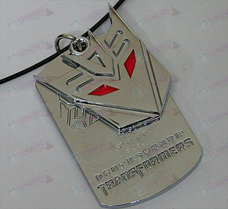 Transformers Decepticons Zubehör Doppel Tag Halskette - markierte - Weiß