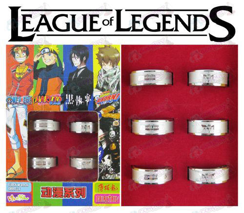 League of Legends Zubehör Frosted Ring (6 / set)