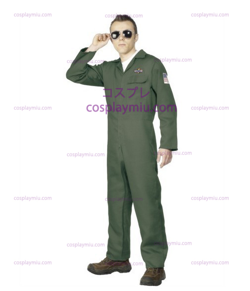 Adult Mens Aviator Topgun Pilot Fancy Kleiden Kostüme