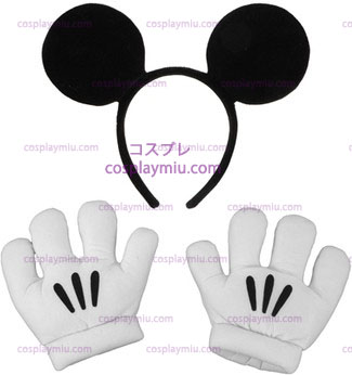 Mickey Ears / Handschuhe Set
