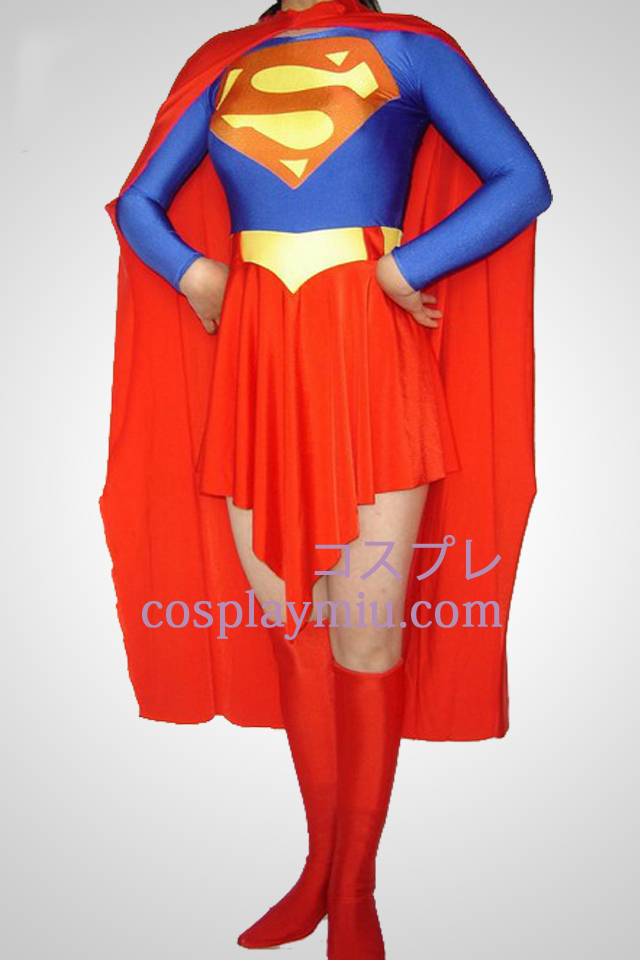 Superwoman Lycra Spandex Zentai-Anzug