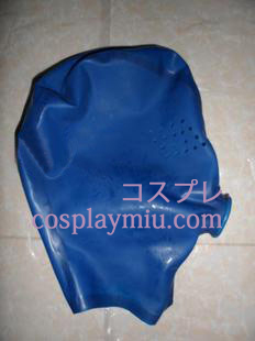 Classic Blue Cosplay Latex-Maske mit Meshhade