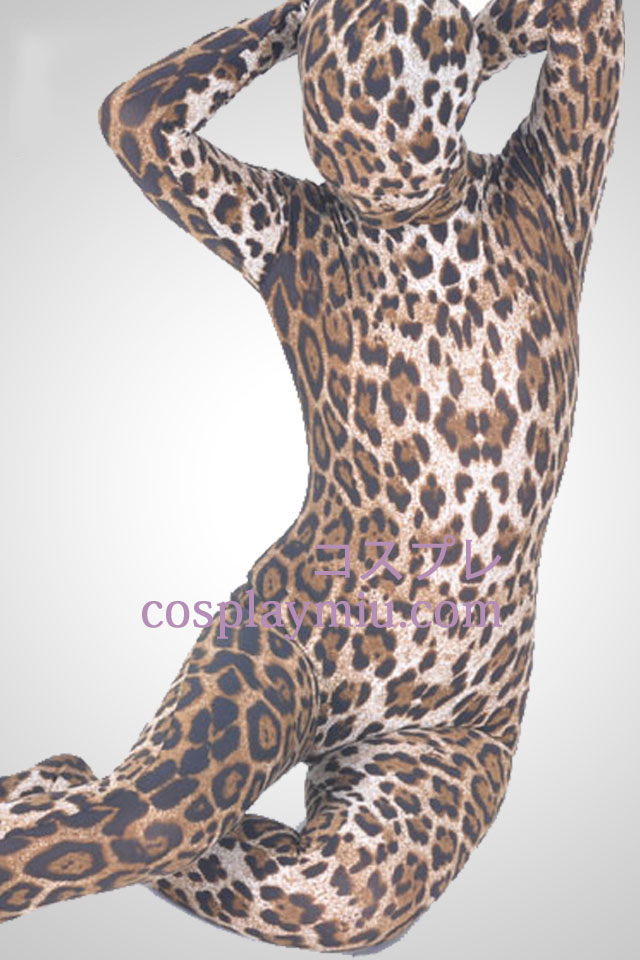Leopardenmuster Unisex Lycra Spandex Zentai-Anzug