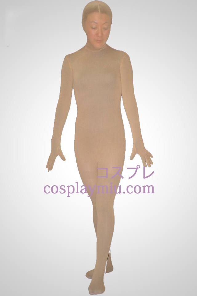 Nackte Haut Farbe Silk Lycra Spandex Unisex Zentai-Anzug