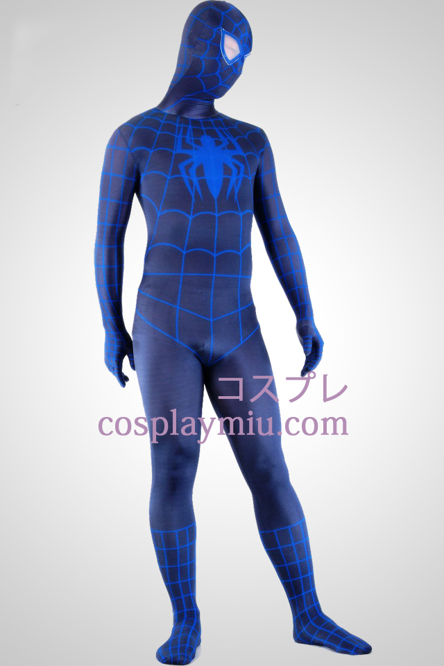 Black And Blue Spiderman Superheld Zentai Anzug