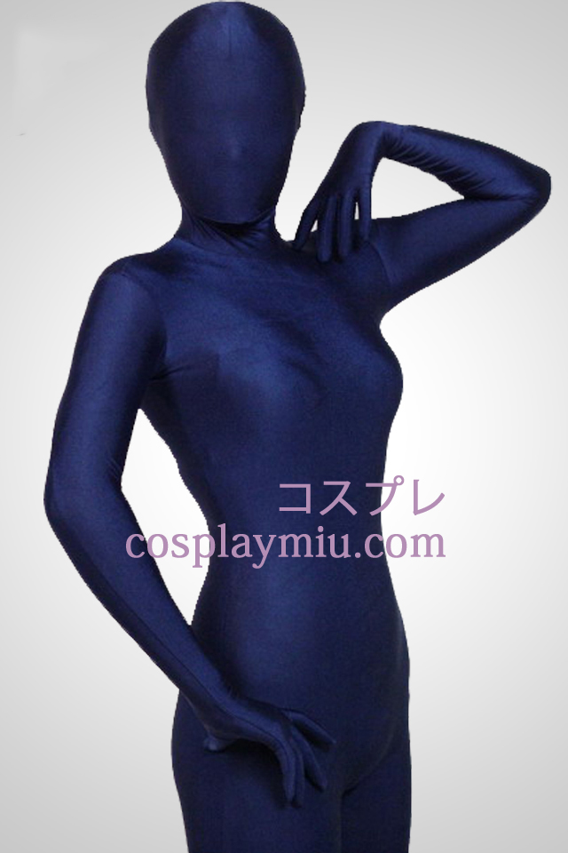 Dark Blue Full Body Lycra Spandex Zentai-Anzug