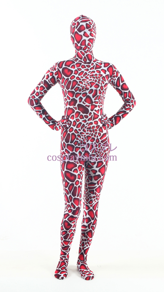 Red Giraffe Lycra Zentai-Anzug