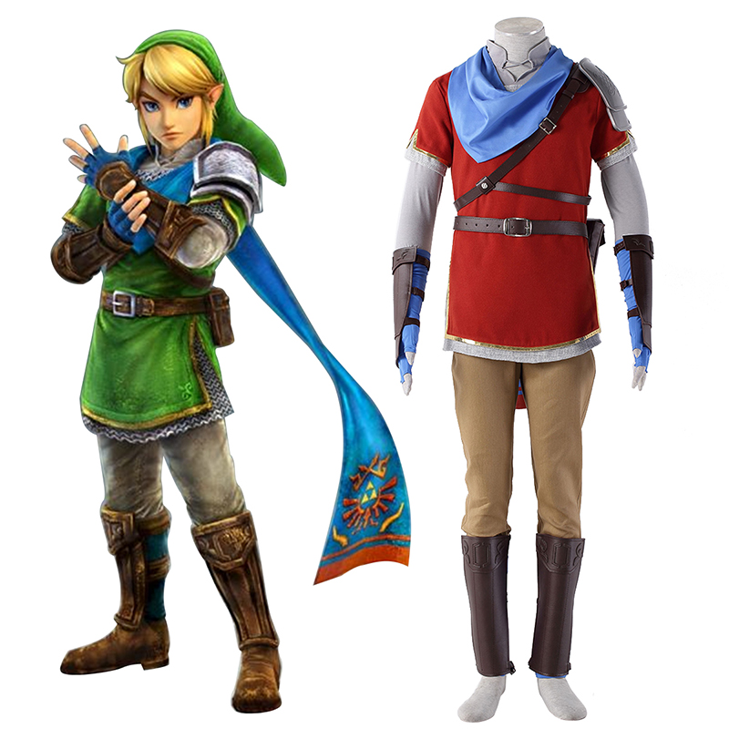 The Legend of Zelda Hyrule-Warriors Link 6 Rot Cosplay Kostüme Germany
