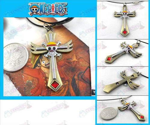 One Piece Accessoires Bronze Schädel Halskette