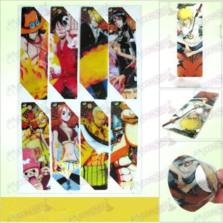 SQ012-One Piece Anime Zubehör große Bookmarks (5 Version des Preises)