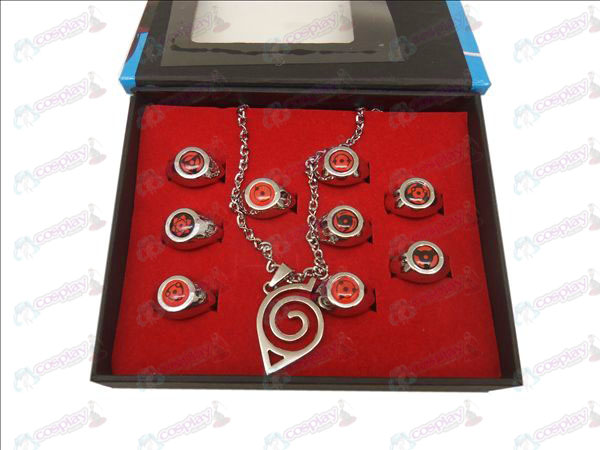 9 Naruto Ring + Halskette