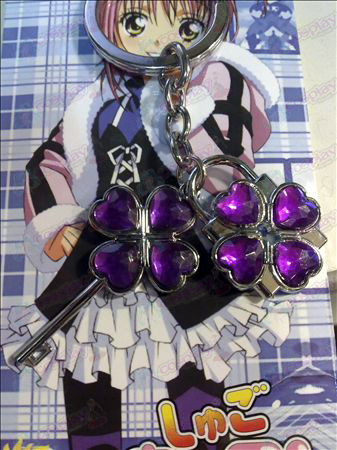 Shugo Chara! Zubehör Paar Schlüsselbund (Purple)