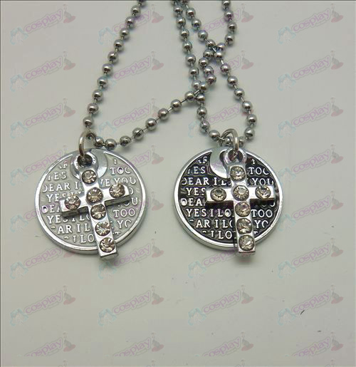 Death Note Zubehör Cross Disc Paar (mit Diamant) Halskette (box)