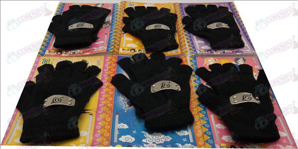 Naruto Half Finger White Gloves (6 Paare / set)