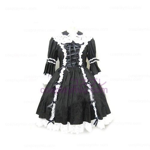 Elegante Burgunder langärmelige Kleid Lolita Cosplay Kostüme