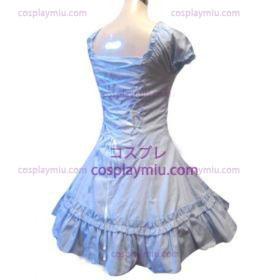 Klasseic Double Säumen Blue Kleiden Lolita Cosplay Kostüme