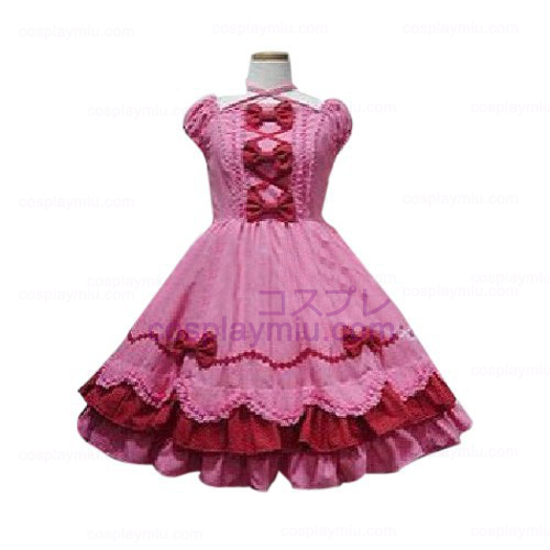 Peach Bow Prinzessin Kleid Lolita Cosplay Kostüme