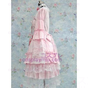 Maßgeschneiderte Pink Gothic Lolita Cosplay Kostüme