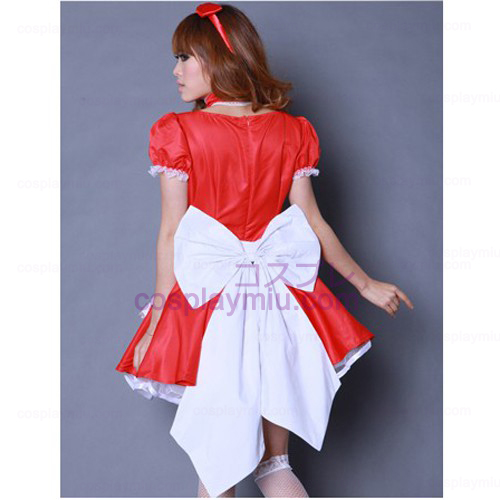 Red bowknot Lolita Maid Outfit / Cosplay Maid Kostümes