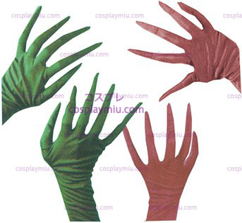 Handschuhe, gruselig Alptraum, Burgandy