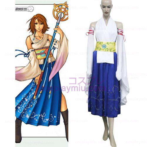 Final Fantasy X-0 Yuna Halloween Cosplay Kostüme