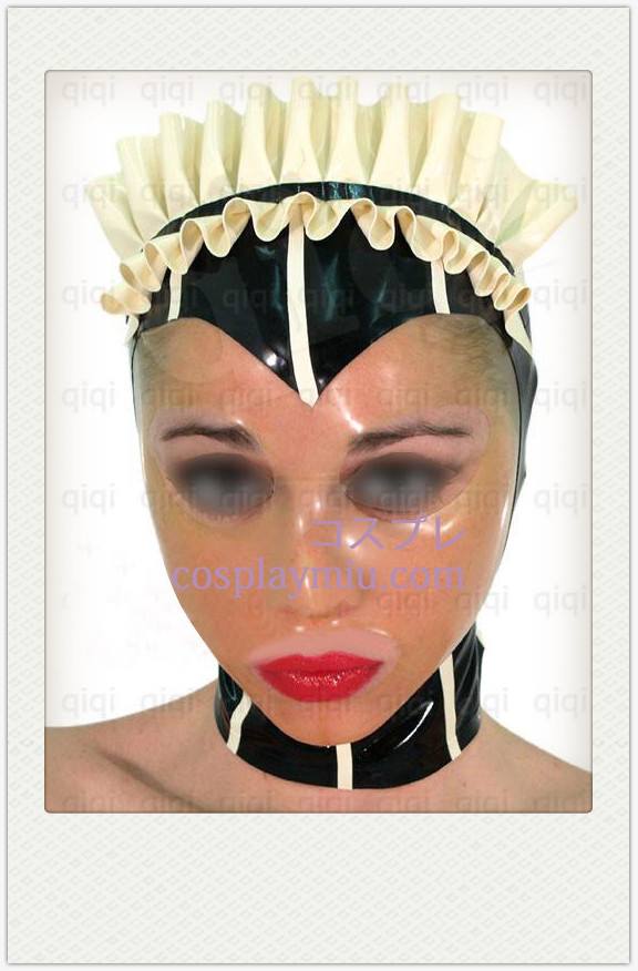 Klassische Weiblich Cosplay Latex Maske mit transparentem Gesichts