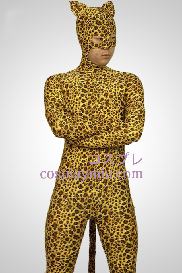 Leopard-Art Lycra Spandex Zentai-Anzug