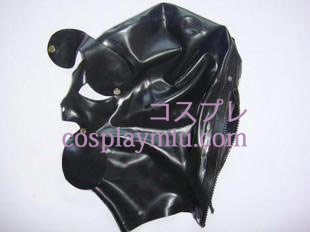 Neue schwarze Latexmaske mit Wechsel Eyeshade