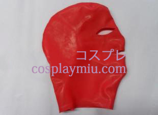 Classic Red Latex Maske mit offenen Augen und Mund