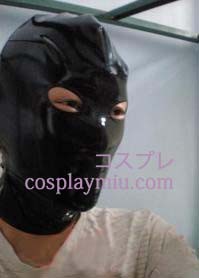 Black Male Latex Maske mit offenen Augen