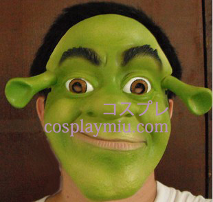Klassische Halloween Shrek Latexmaske
