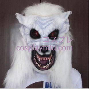 Halloween White Wolf Kopfmaske
