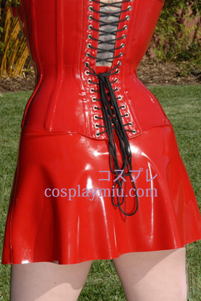 Red Sexy Latex Kleid