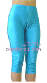Blau weiblich Lycra Spandex-Hosen Capris