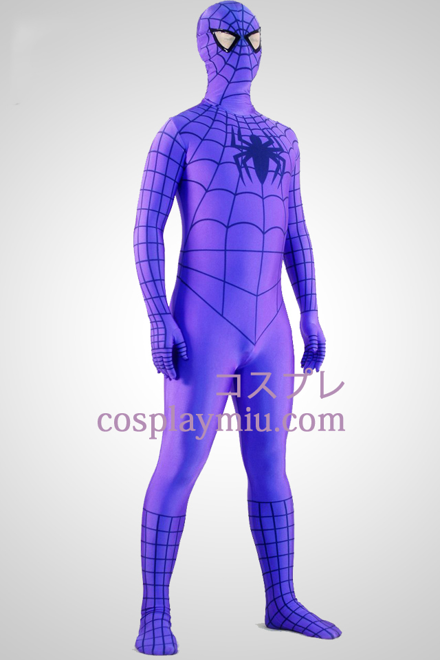 Lila Spiderman Superheld Zentai Anzug