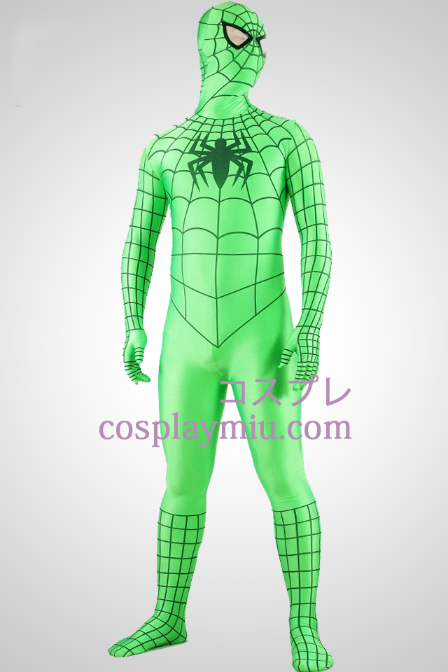 Grüner Superheld Spiderman Zentai-Anzug