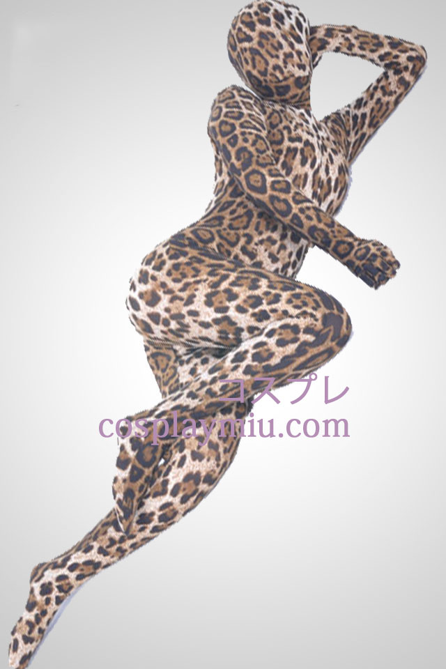 Leopardenmuster Unisex Lycra Spandex Zentai-Anzug