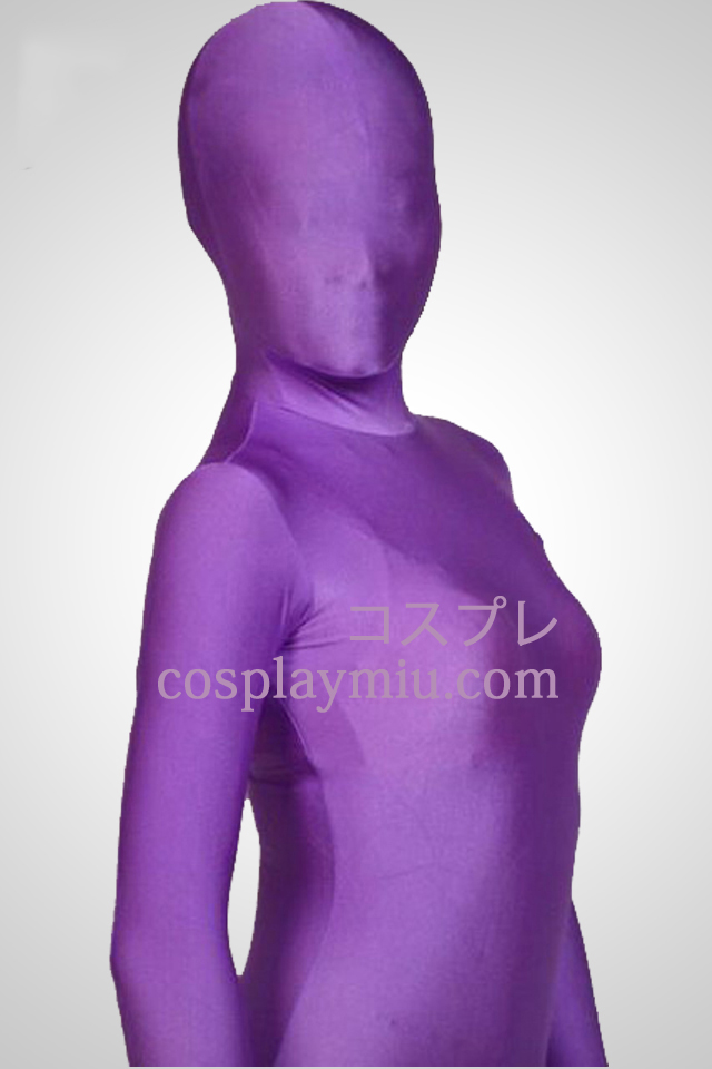 Lila Farbe Full Body Lycra Zentai-Anzug