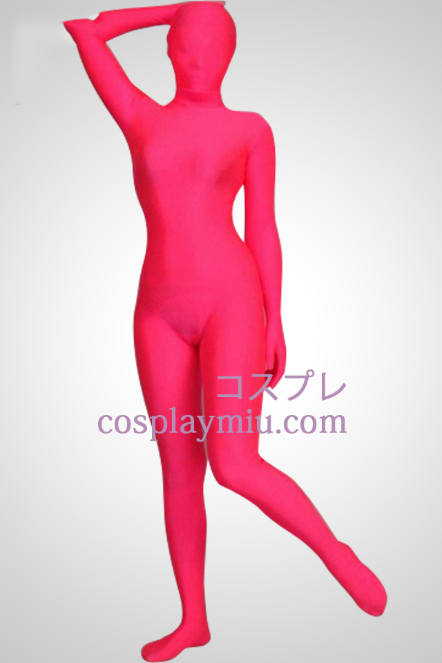 Rose Farbe Full Body Lycra Spandex Zentai-Anzug