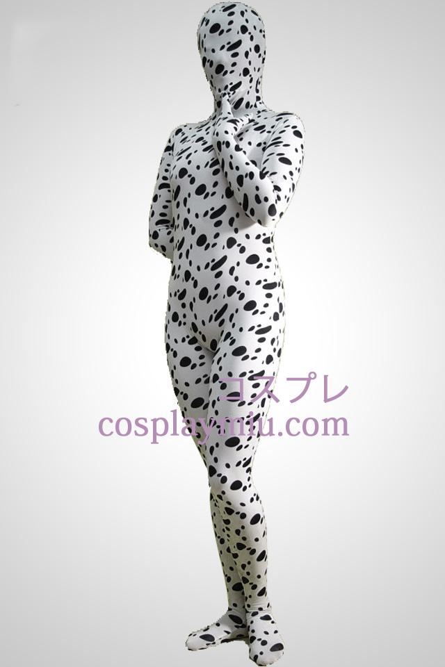 Dalmatiner Lycra Spandex Zentai-Anzug