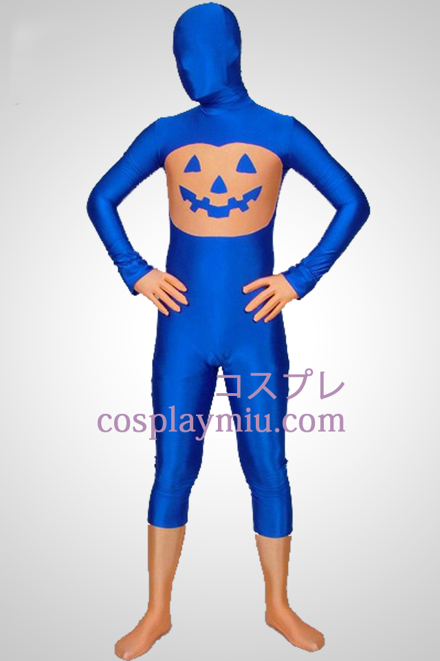 Blue Pumpkin Multi-Colored Unisex Lycra Spandex Zentai-Anzug