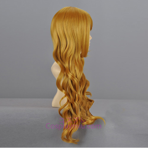 Touhou Project Kirisame Marisa Blond langes lockiges Perücke