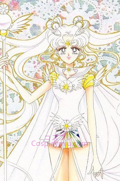 Sailor Moon Usagi Tsukino Sailor Moon Silber lange Cosplay Perücke